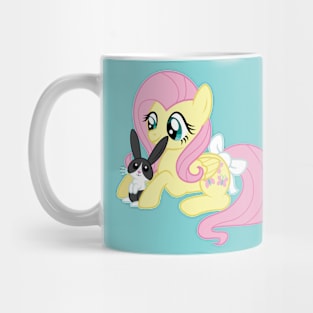 Fluttershy with a rabbit Mug